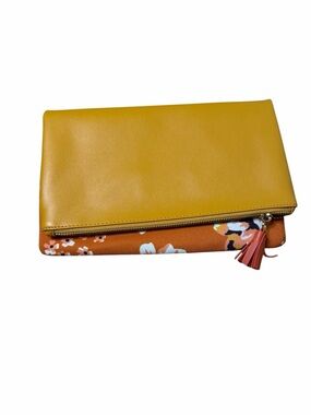 Rachel Pally Yellow & Orange Floral Fold-Over Clutch